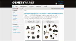 Desktop Screenshot of gentryparts.com